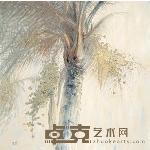 杨诚 2004年作 棕榈树系列之七 110X110cm